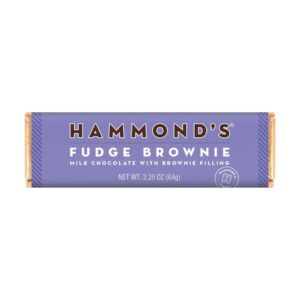 Hammond's Fudge Brownie Milk Chocolate Bar 2.25 oz 12ct